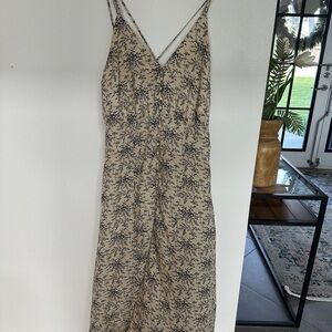 Mod Ref Tan Black Sleeveless Slip Dress